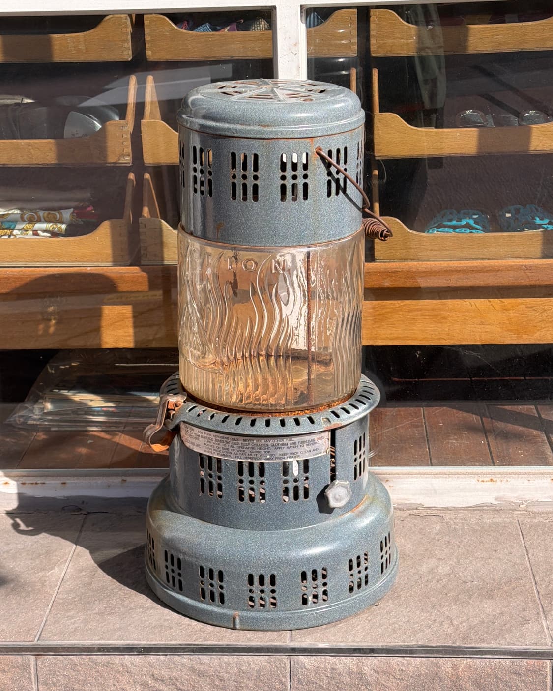 빈티지 소품 1910년 퍼펙션 법랑 스토브 히터 상품이미지1