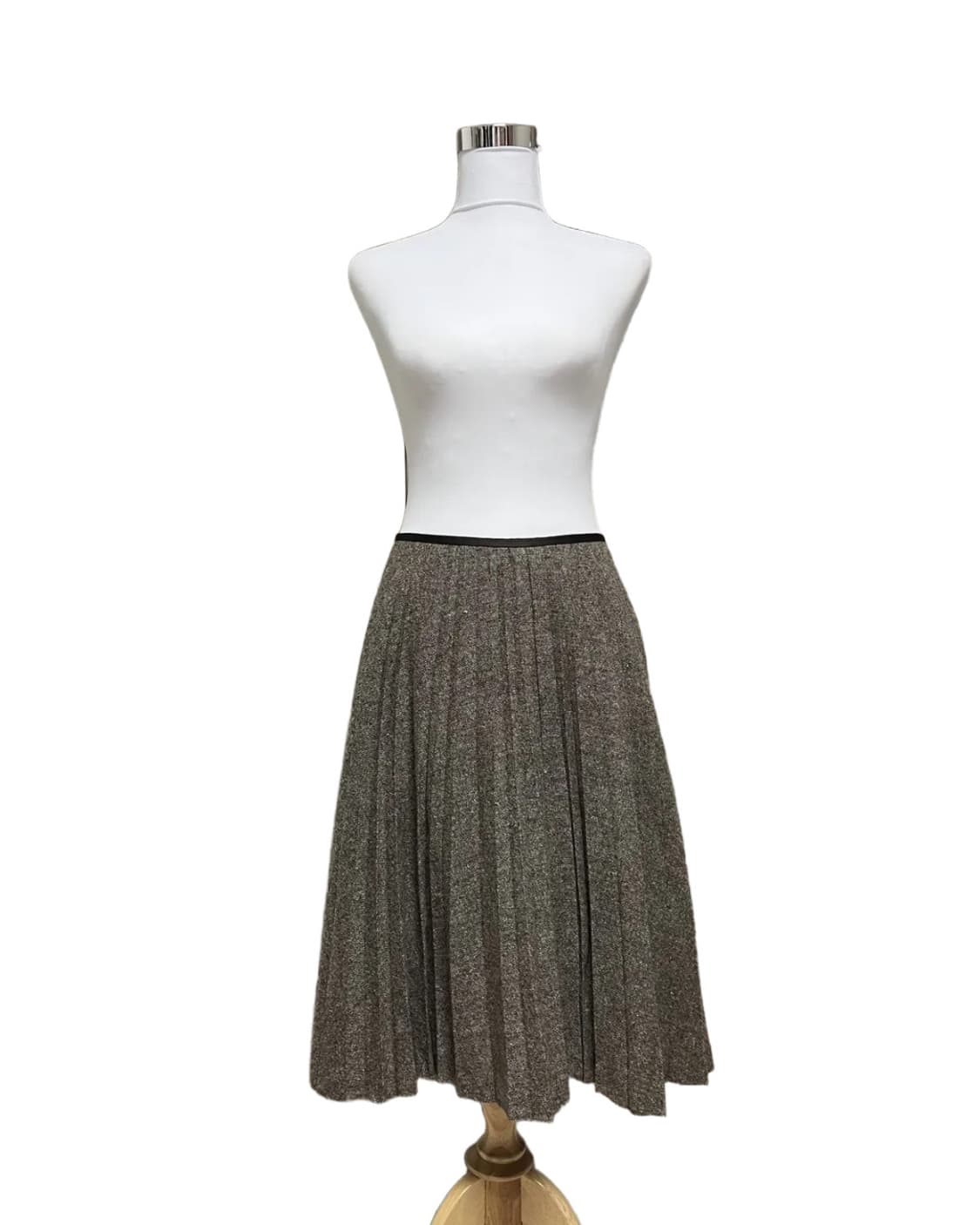 Brown wool pleats skirt 상품이미지2