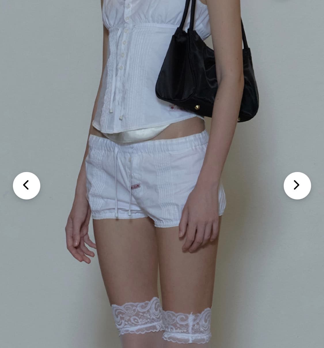 Sculptor Micro Pumpkin Shorts White 상품이미지5