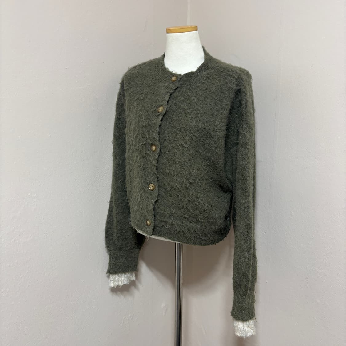 크롭 니트 가디건 상품이미지2