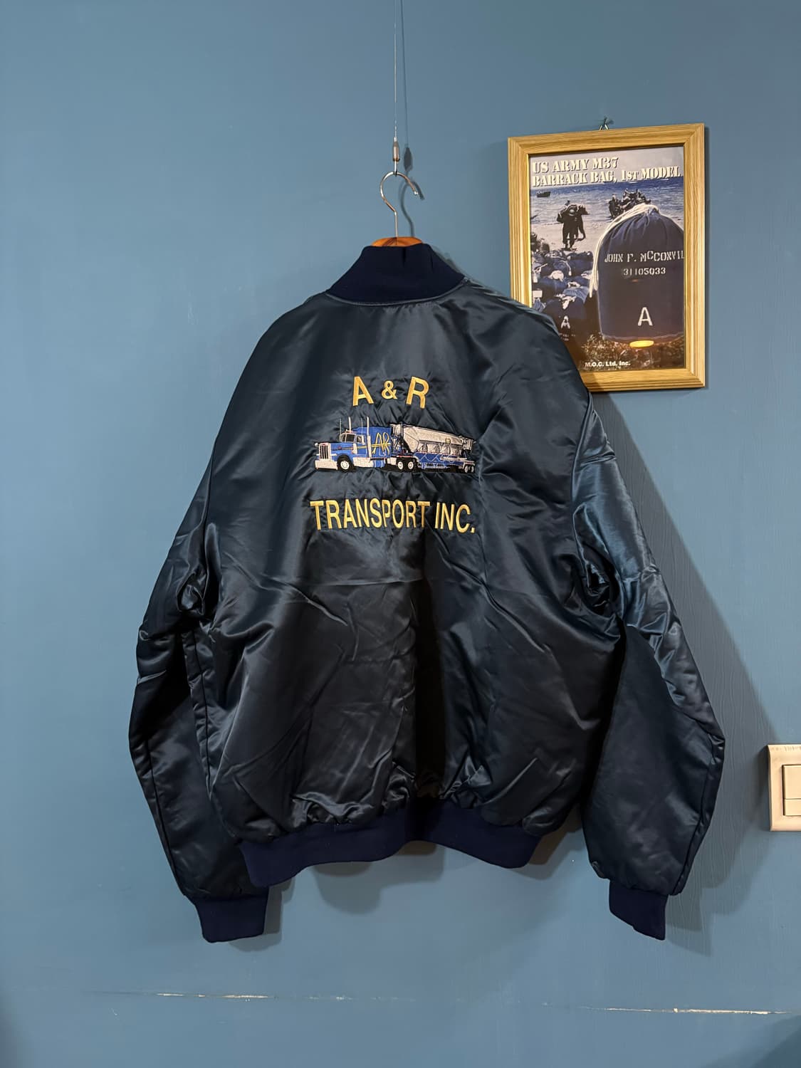 80-90‘s USA Birdie varsity Jacket. 상품이미지10