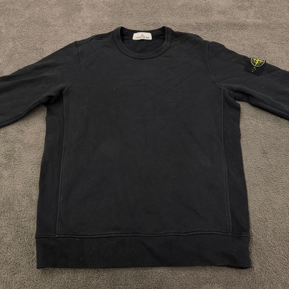 [정품/M] 스톤아일랜드 코튼 플리스 크루넥 와펜 맨투맨 상품이미지3