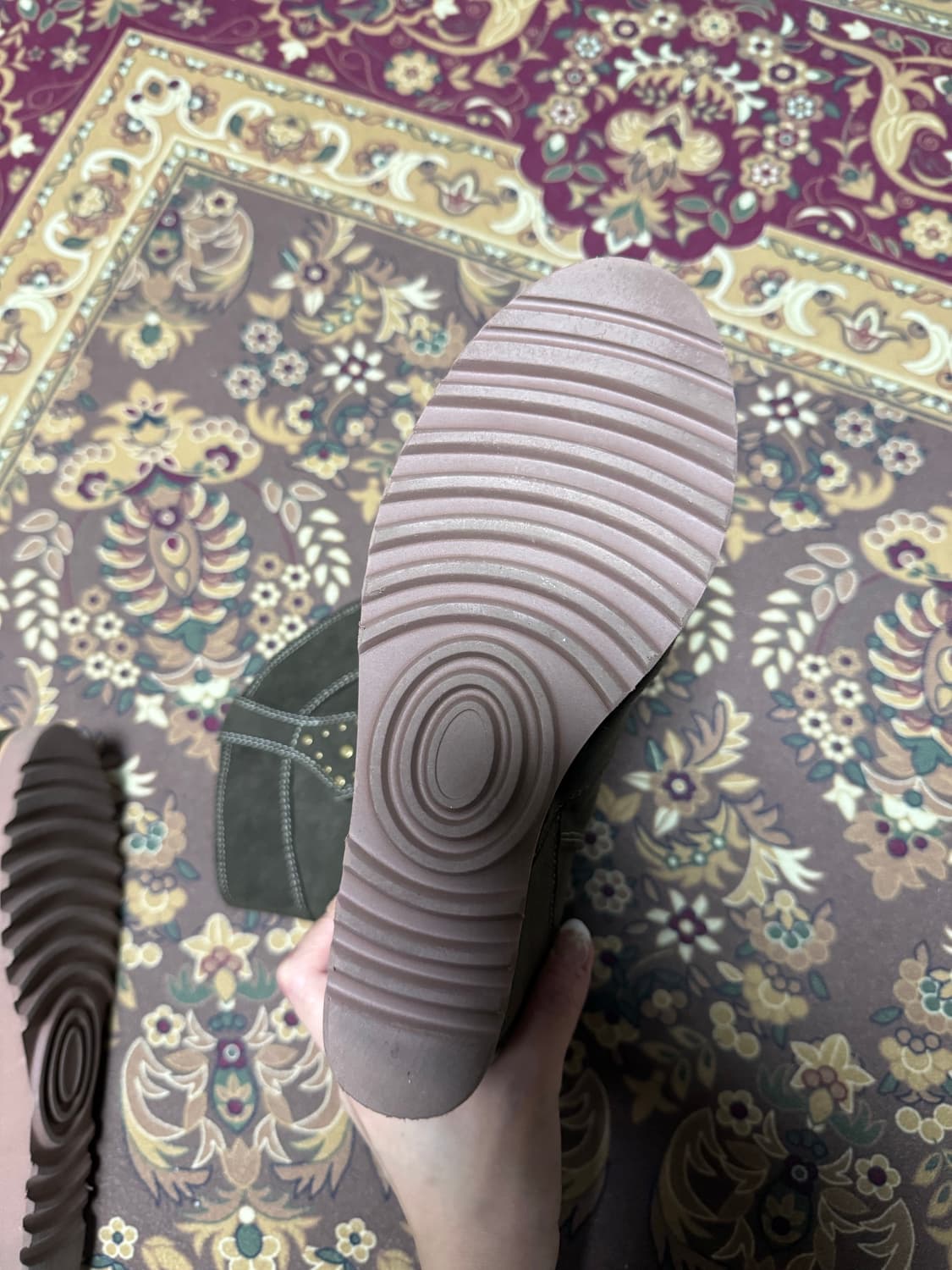 카키 테슬 웨스턴 부츠 상품이미지2