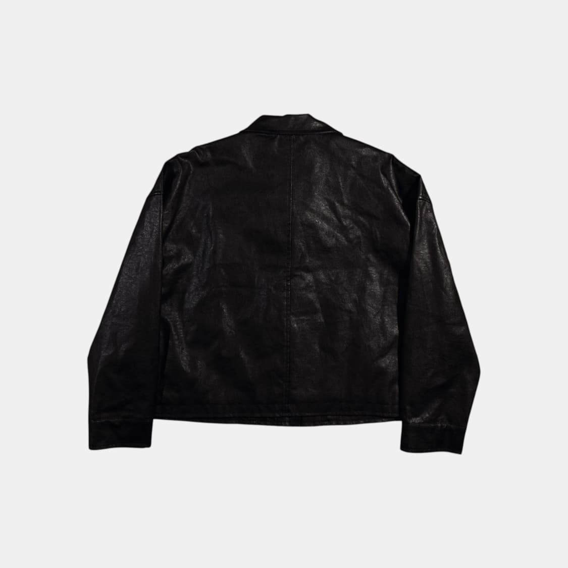 페이크레더 크롭자켓 B386 상품이미지4