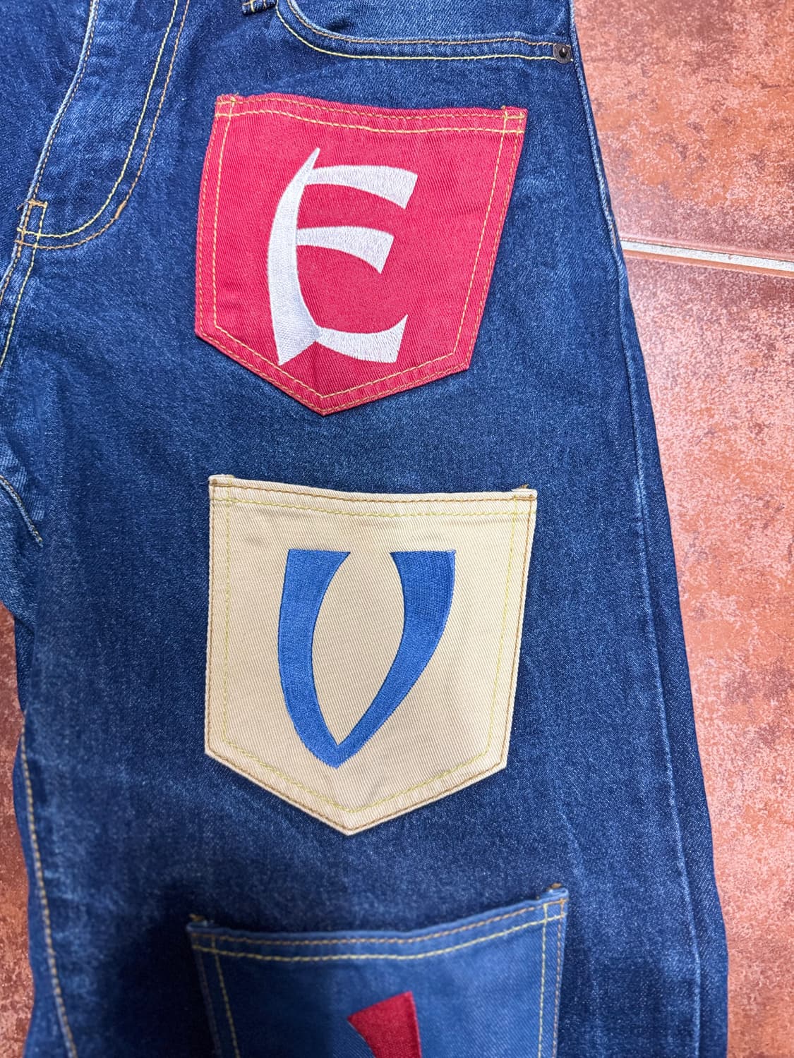 희귀)에비수 포켓 데님팬츠 32 상품이미지4