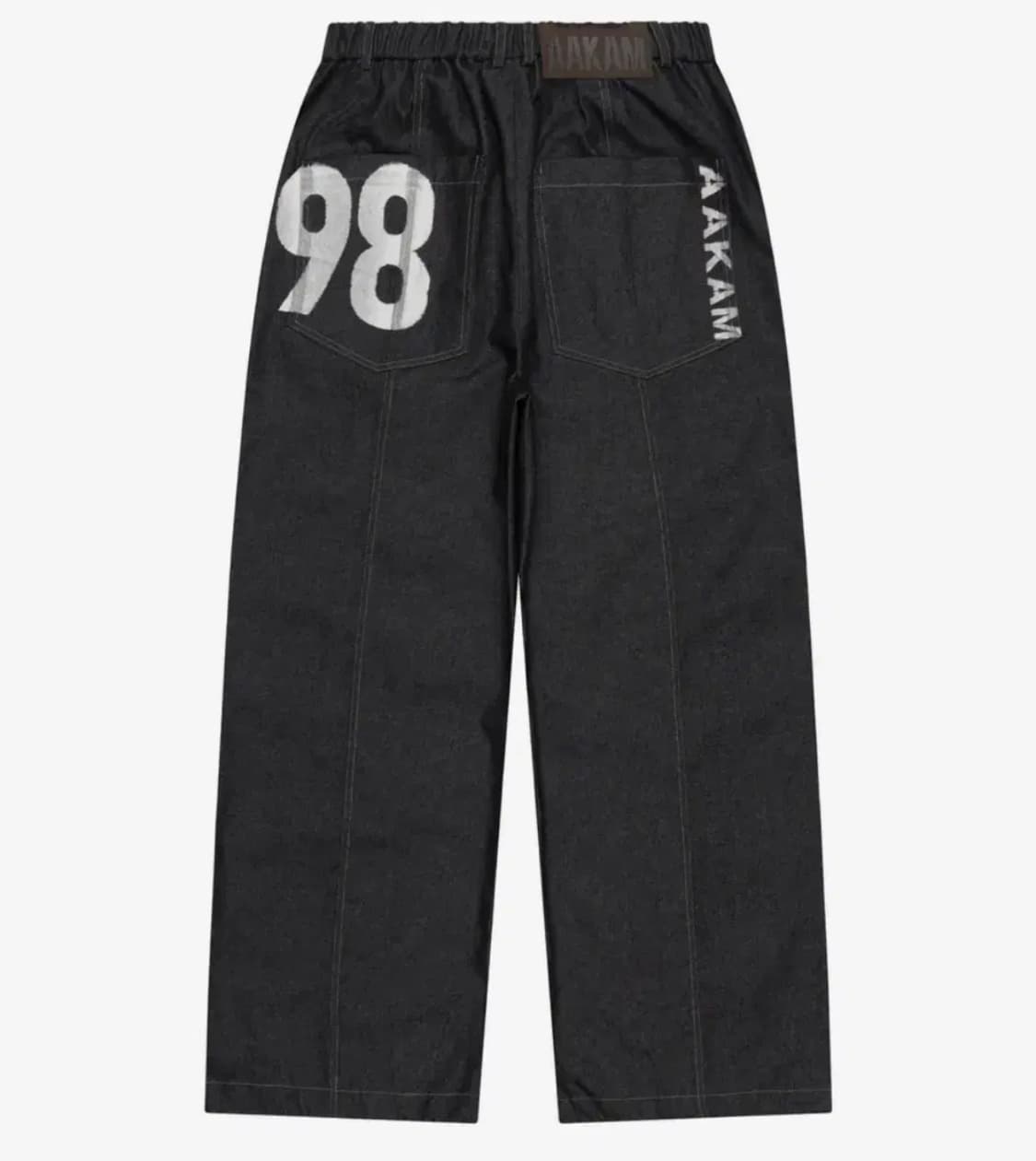 아캄 98 Printed Knee Pin-tuck Denim Pants 상품이미지2