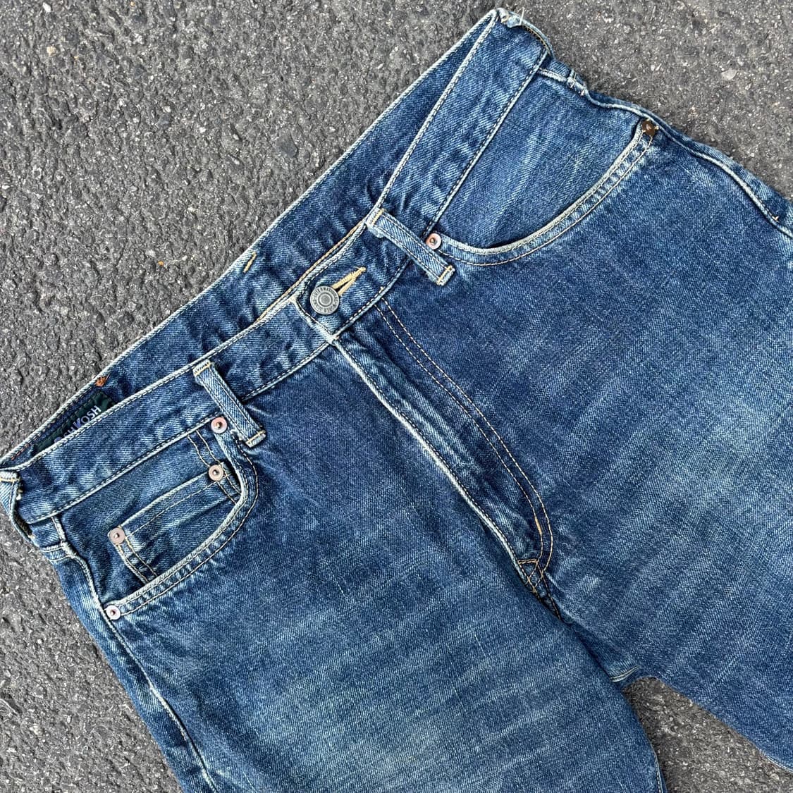 일본 오쉬코쉬 비고쉬 셀비지 데님 팬츠 상품이미지4