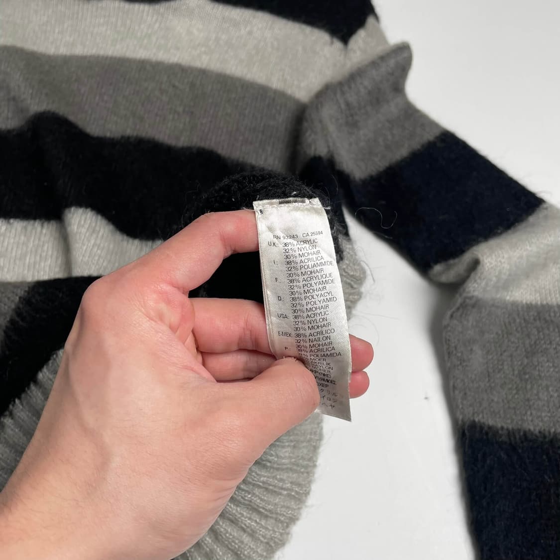 Diesel 스트라이프 모헤어 블렌드 니트 (italy)  상품이미지6