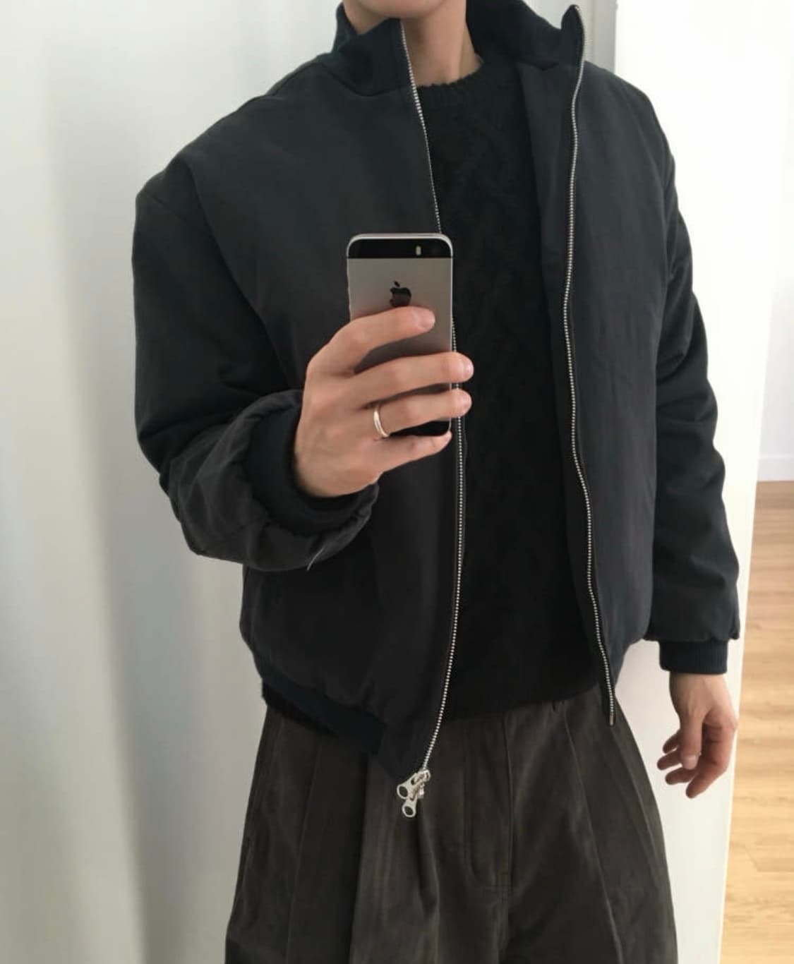 블랙 항공 점퍼 상품이미지1