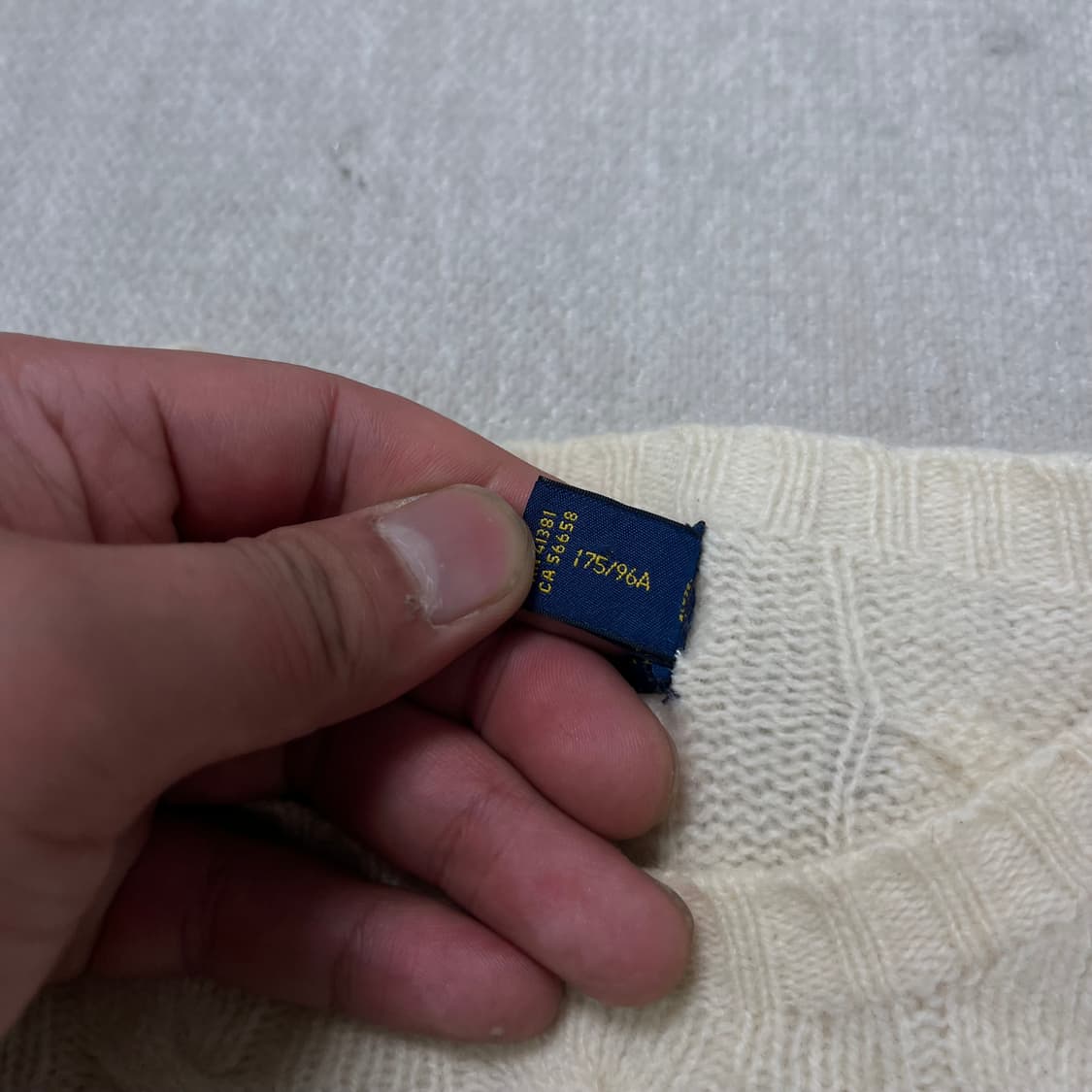 95 폴로 랄프로렌 램스울 꽈배기 니트 상품이미지3