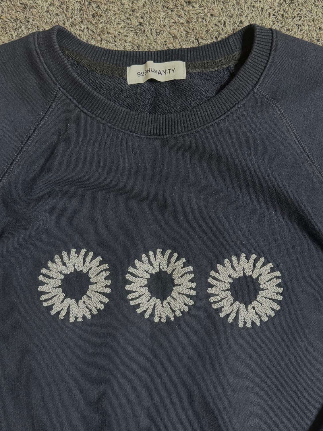 999휴머니티 EVD 스웻 맨투맨 네이비 상품이미지2