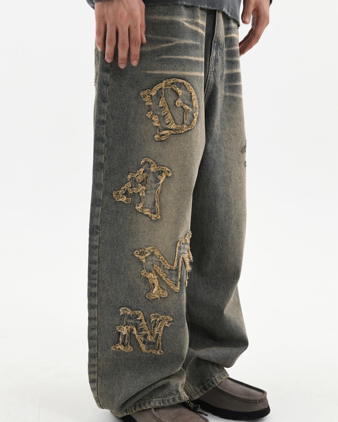 래리클락 DAMN PATCH WASHING DENIM PANTS BLUE 상품이미지1