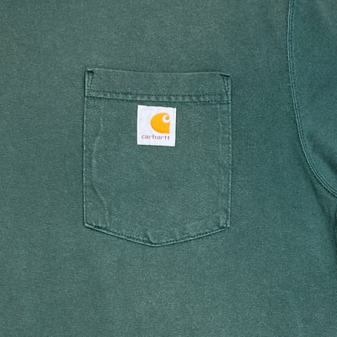 CARHARTT 오리지널 핏 포켓 반팔티 그린 L 상품이미지3