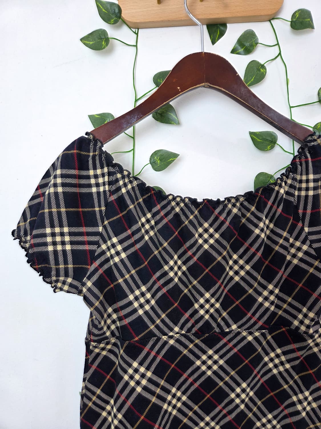 burberry blue label 다크네이비 체크 탑 상품이미지7