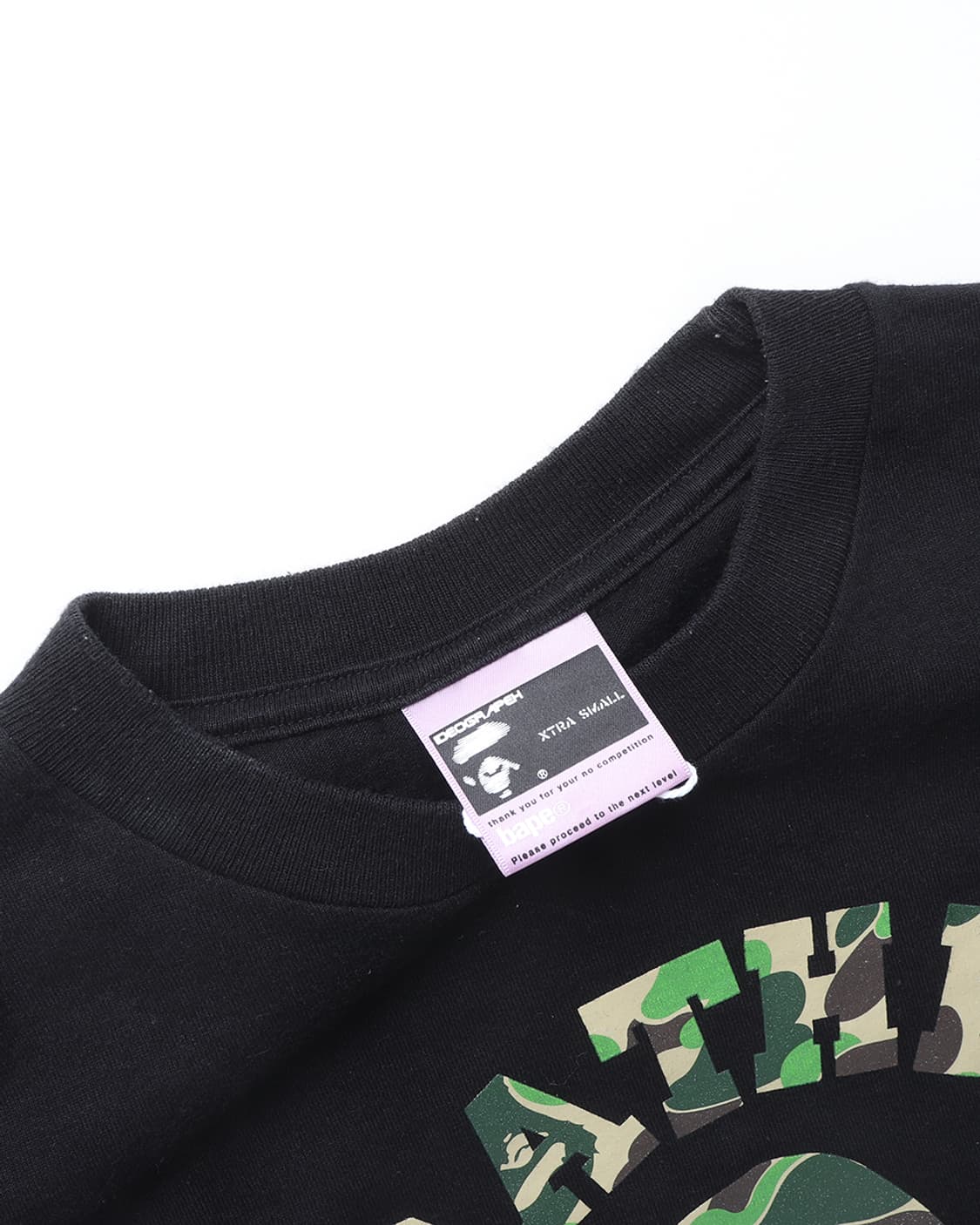 베이프 A BATHING APE Camo College Tee 상품이미지7