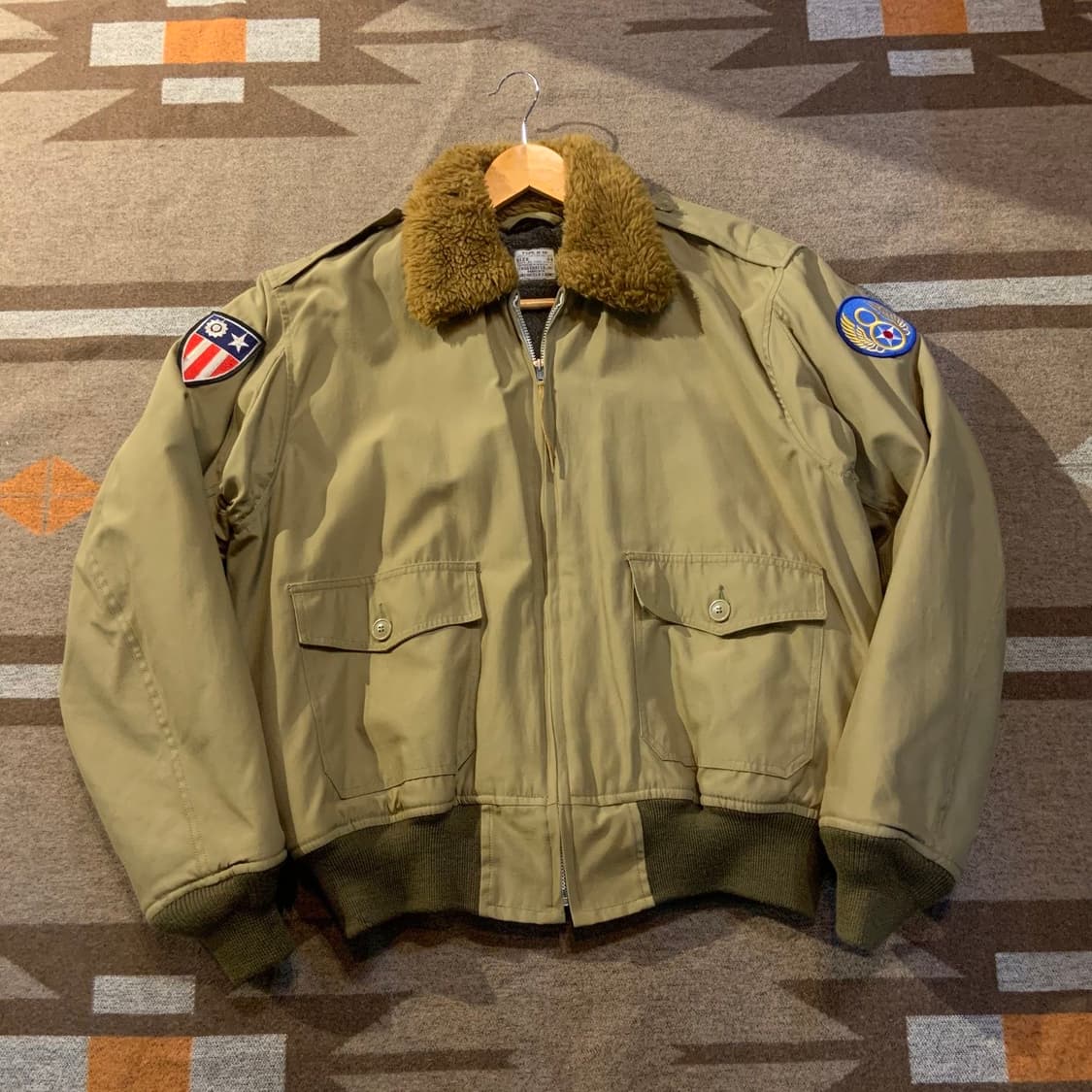 USA 미군 B-10 플라이트 자켓 44 XL 스태그코트 상품이미지2