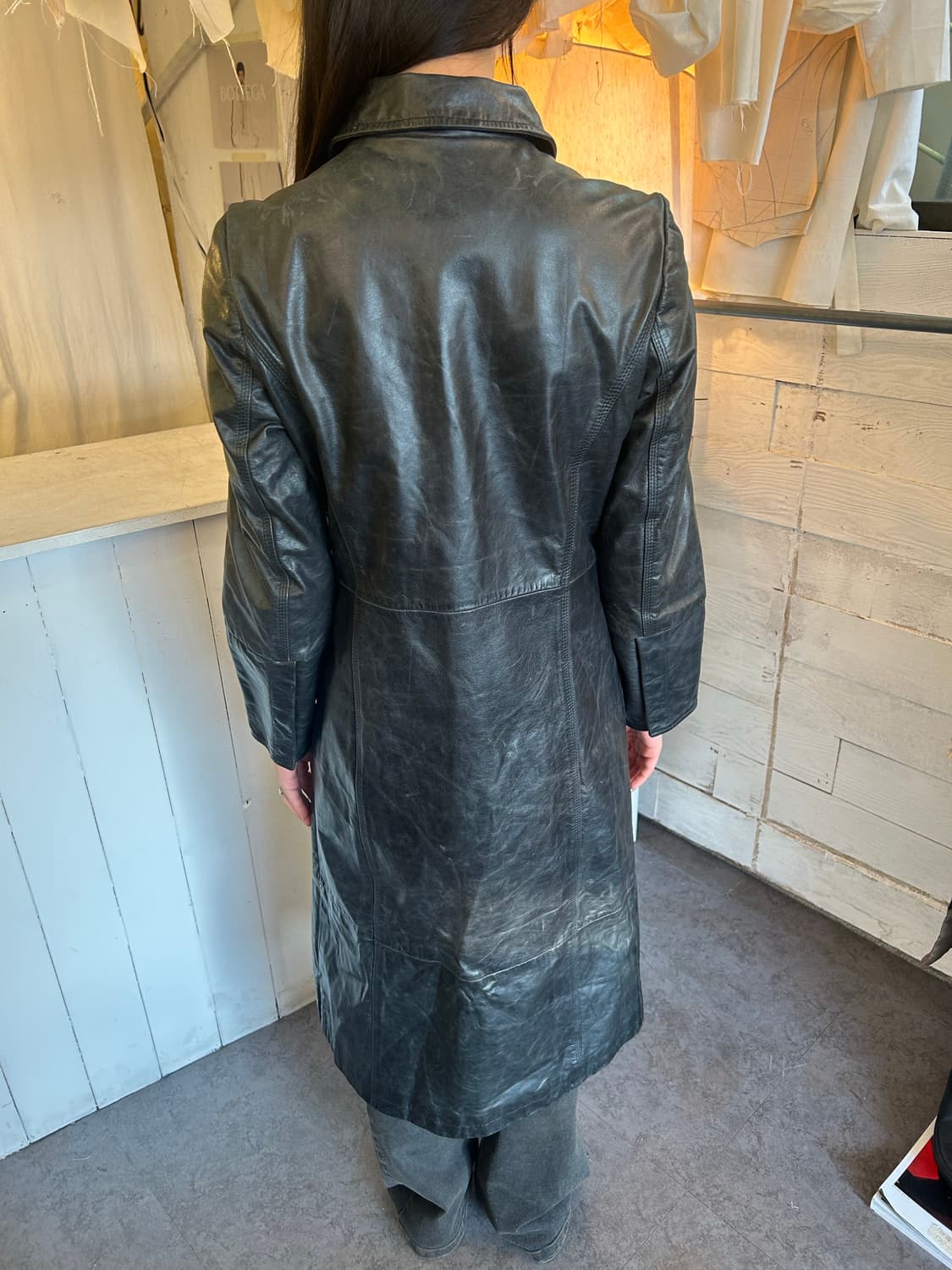 Gap 2001 old gap  leather long coat 상품이미지2