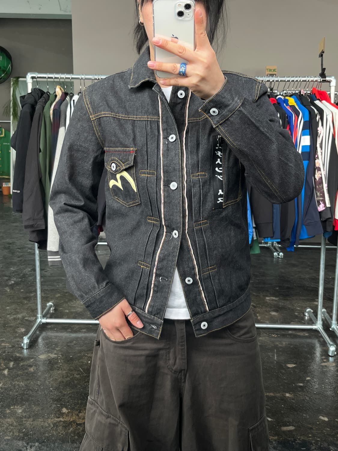 EVISU 트러커 데님 자켓  상품이미지6