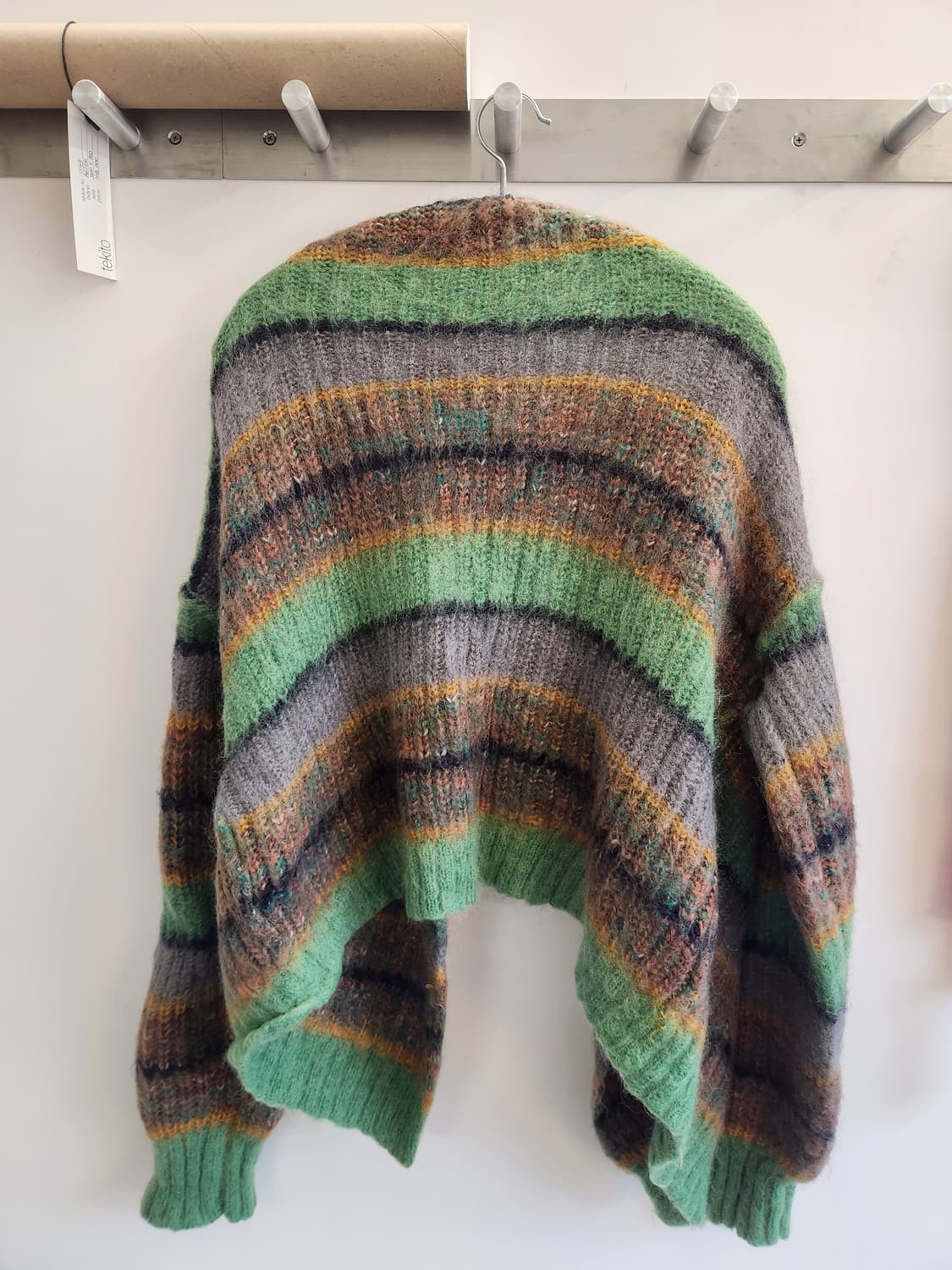 퍼버즈 스트라이프 모헤어 가디건 상품이미지7