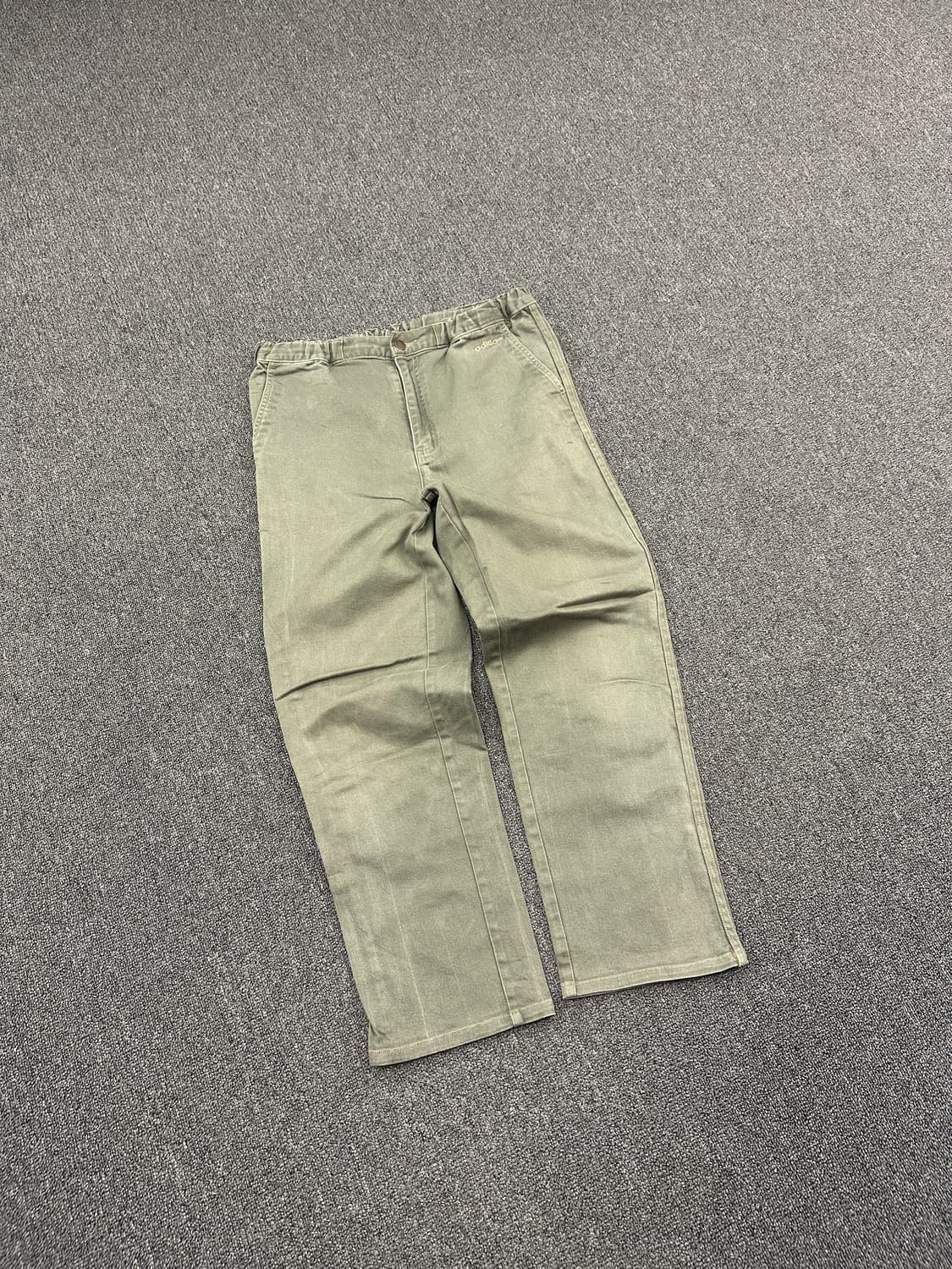 M) 아디다스 삼선 카키 데님팬츠 상품이미지3