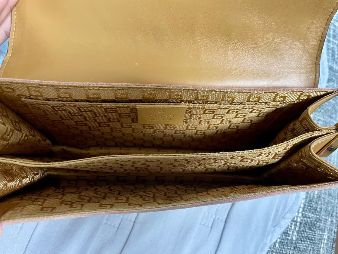 구찌 핑크 스웨이드 숄더백 정품 상품이미지3