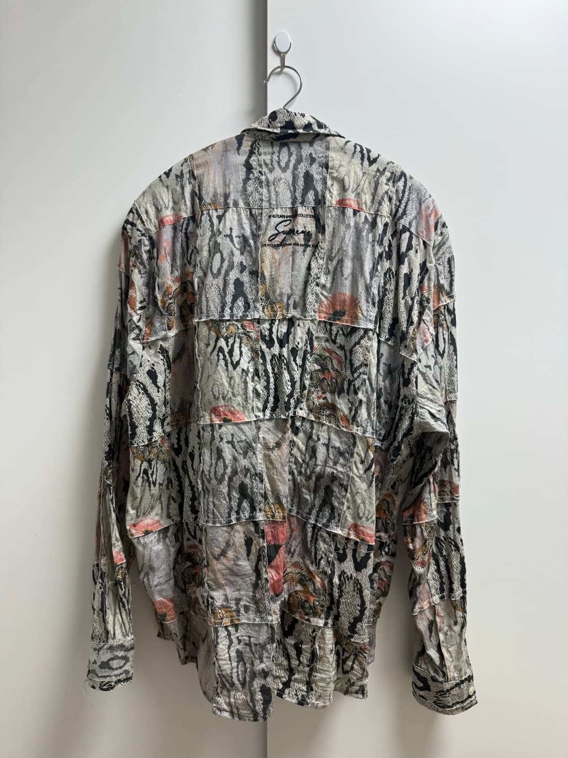 슈프림 x 마틴로즈 패치워크 셔츠 L 상품이미지4