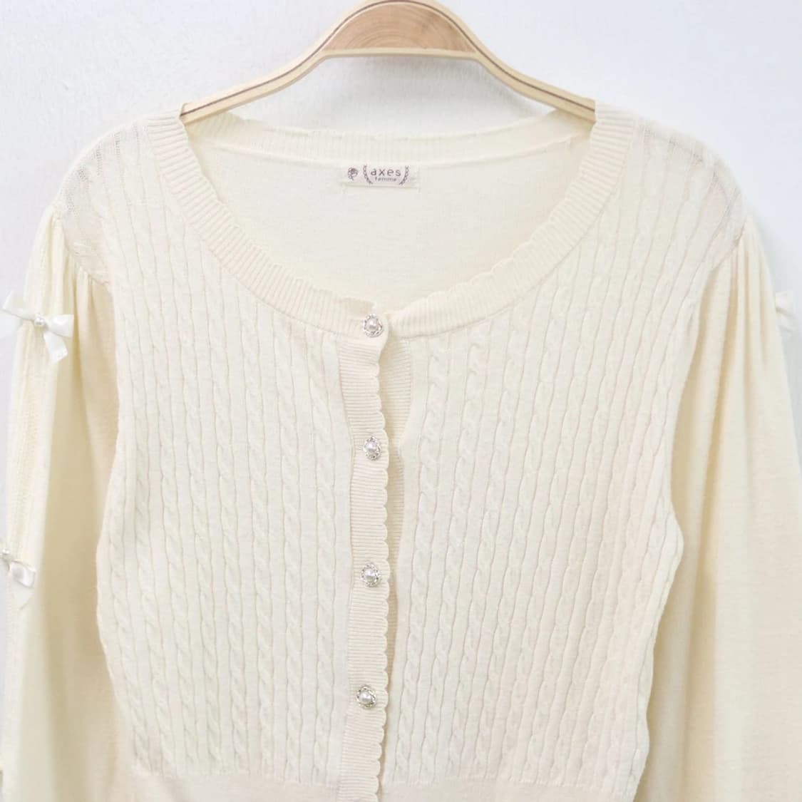 액시즈팜 꽈배기 가디건 66504 상품이미지3