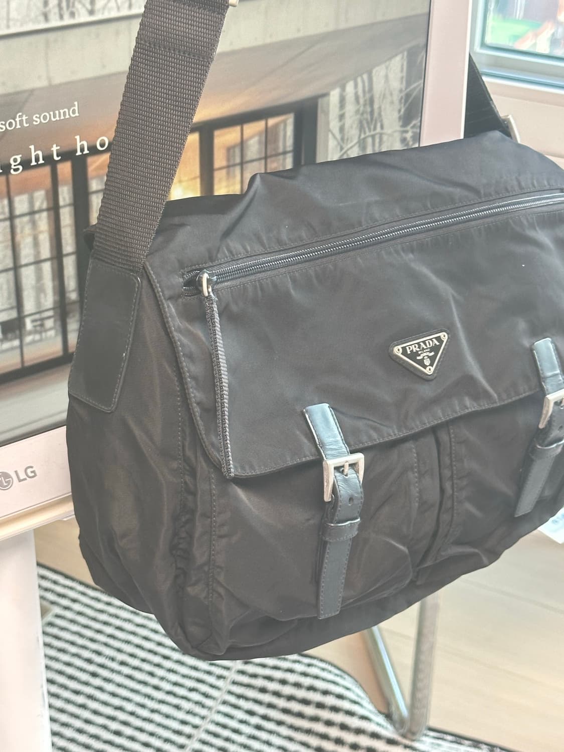 프라다 메신저백 나일론 포코노 테수토 숄더백 남녀공용 상품이미지2