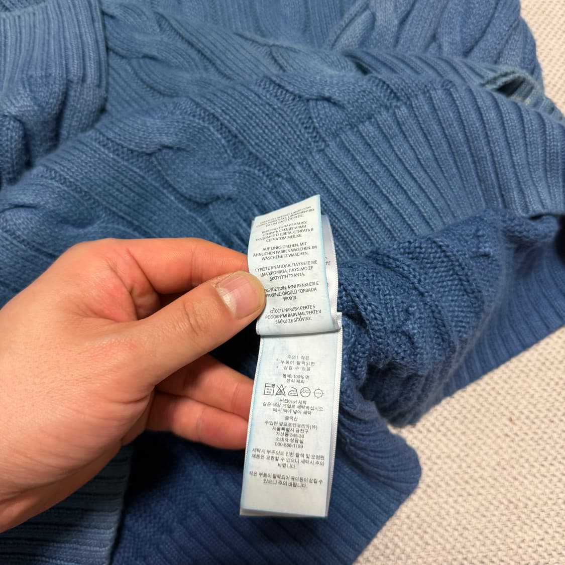 폴로 랄프로렌 라운드 케이블 니트 상품이미지4