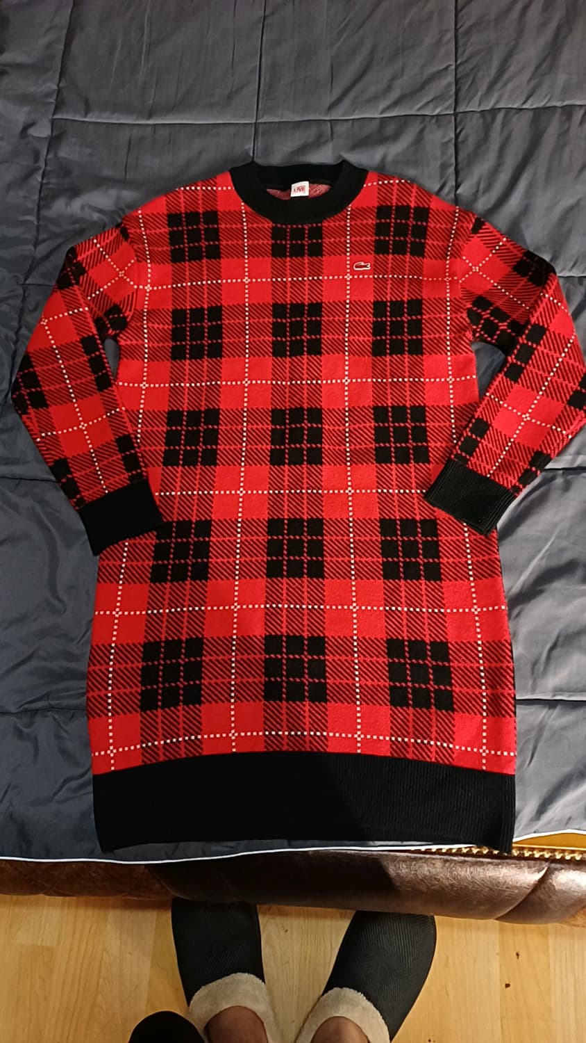 라코스테 오버핏 니트원피스 85 여성55 가슴49 기장89

 상품이미지1