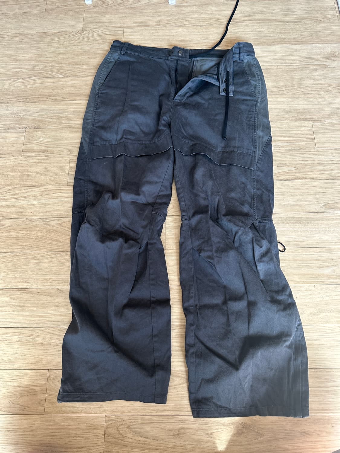 [3] 해칭룸 셔링 팬츠 네이비 상품이미지1