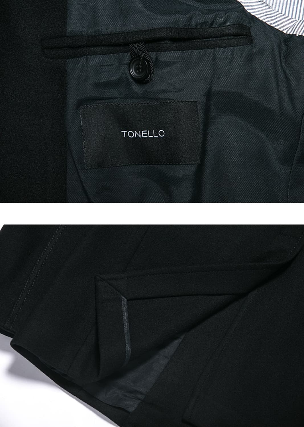 [새상품] 토넬로 이탈리아 울 캐시미어 자켓 블레이저 블랙 상품이미지6
