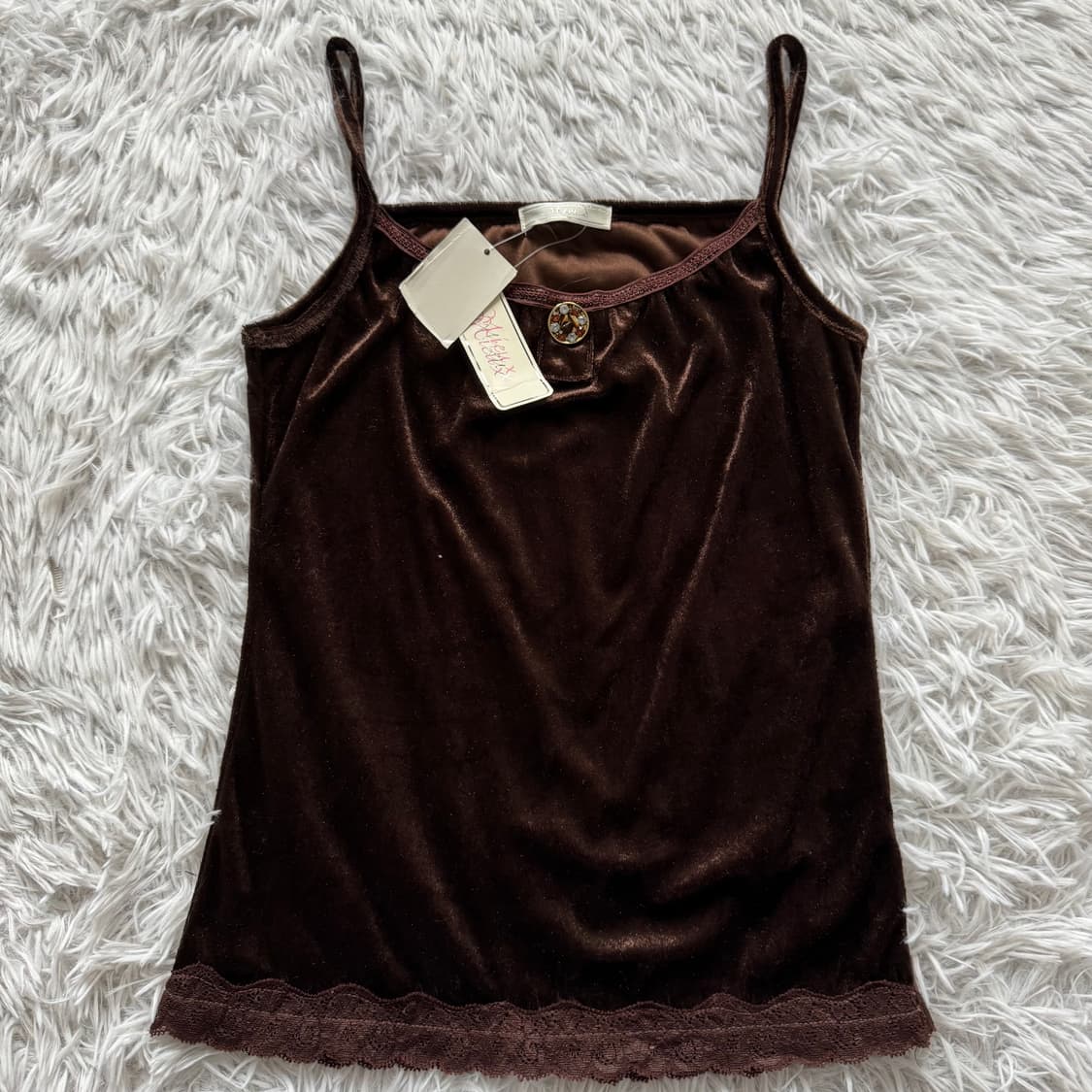 MIEUX 일본빈티지 벨벳 나시 y2k 빈티지나시 미사용제품 M 37 상품이미지2