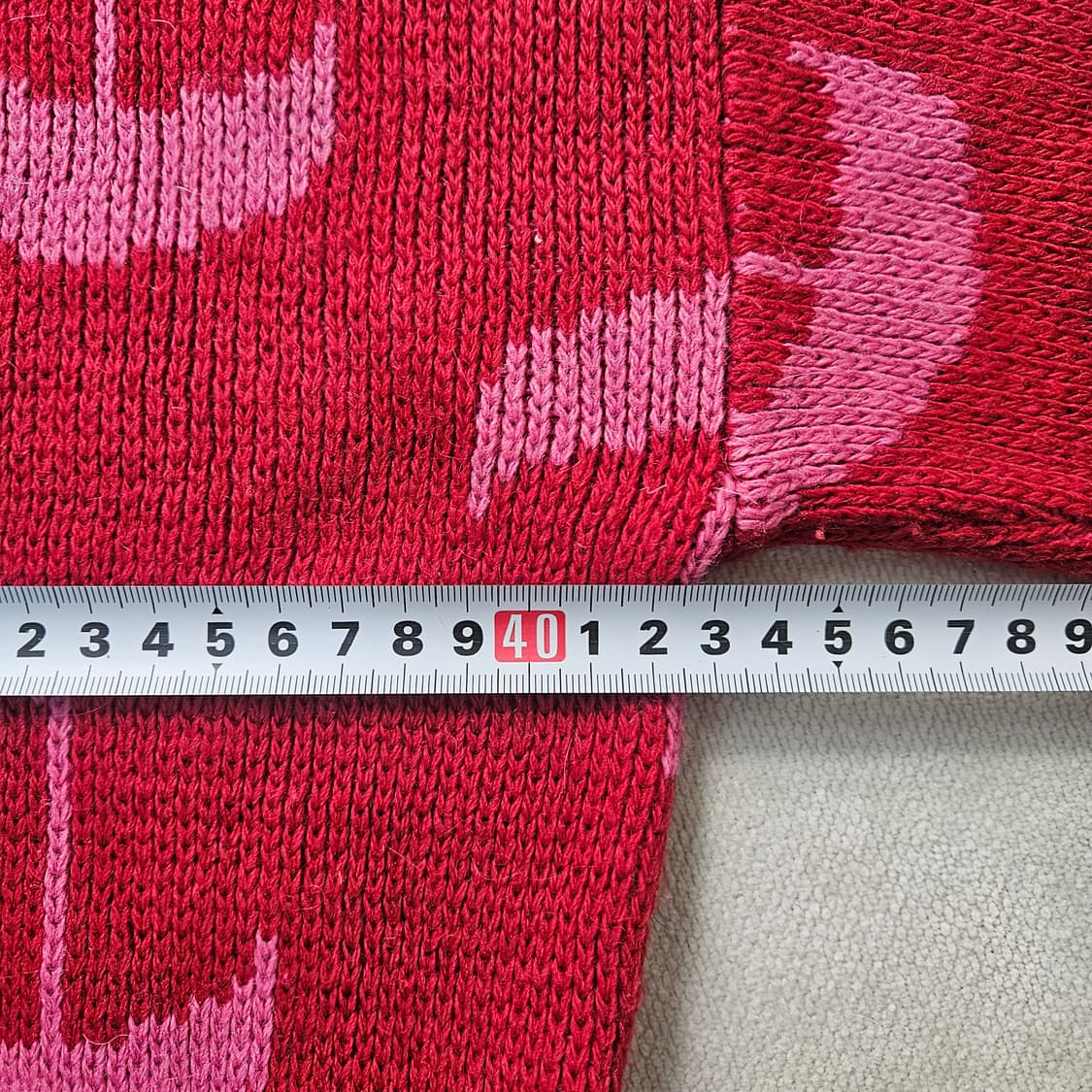 110 보보쇼즈 키즈 레드 긴팔 니트 0310Y 상품이미지5