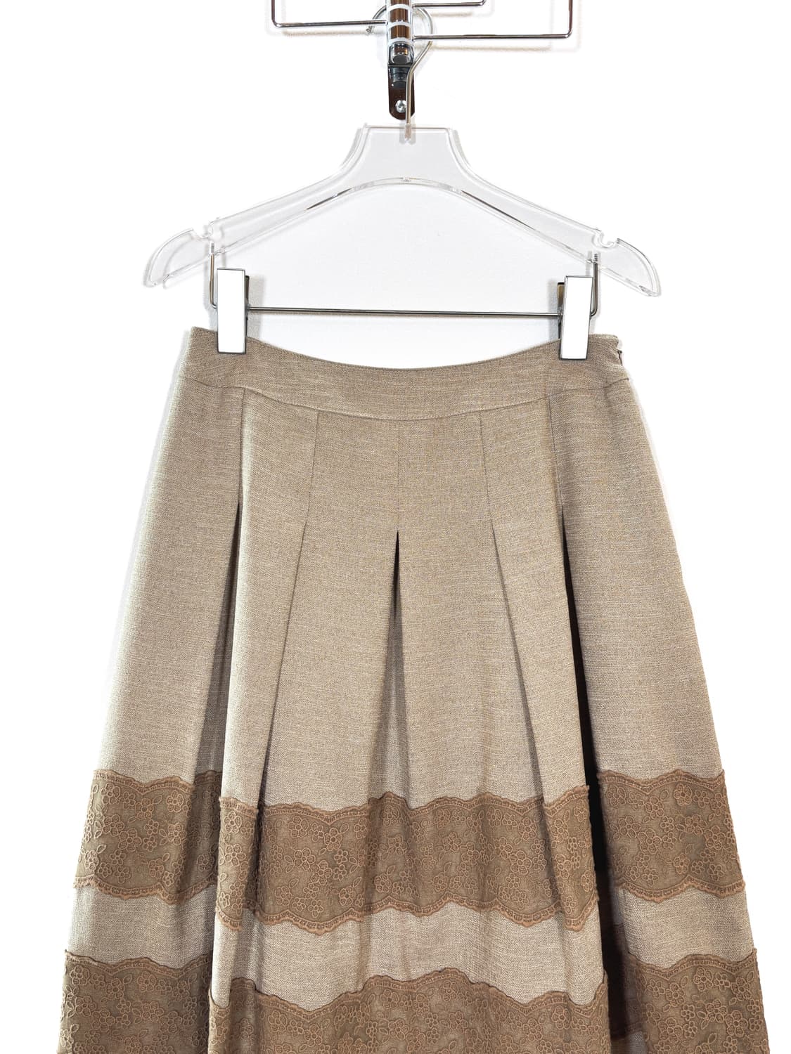 빈티지 레이스 미디 스커트 상품이미지2