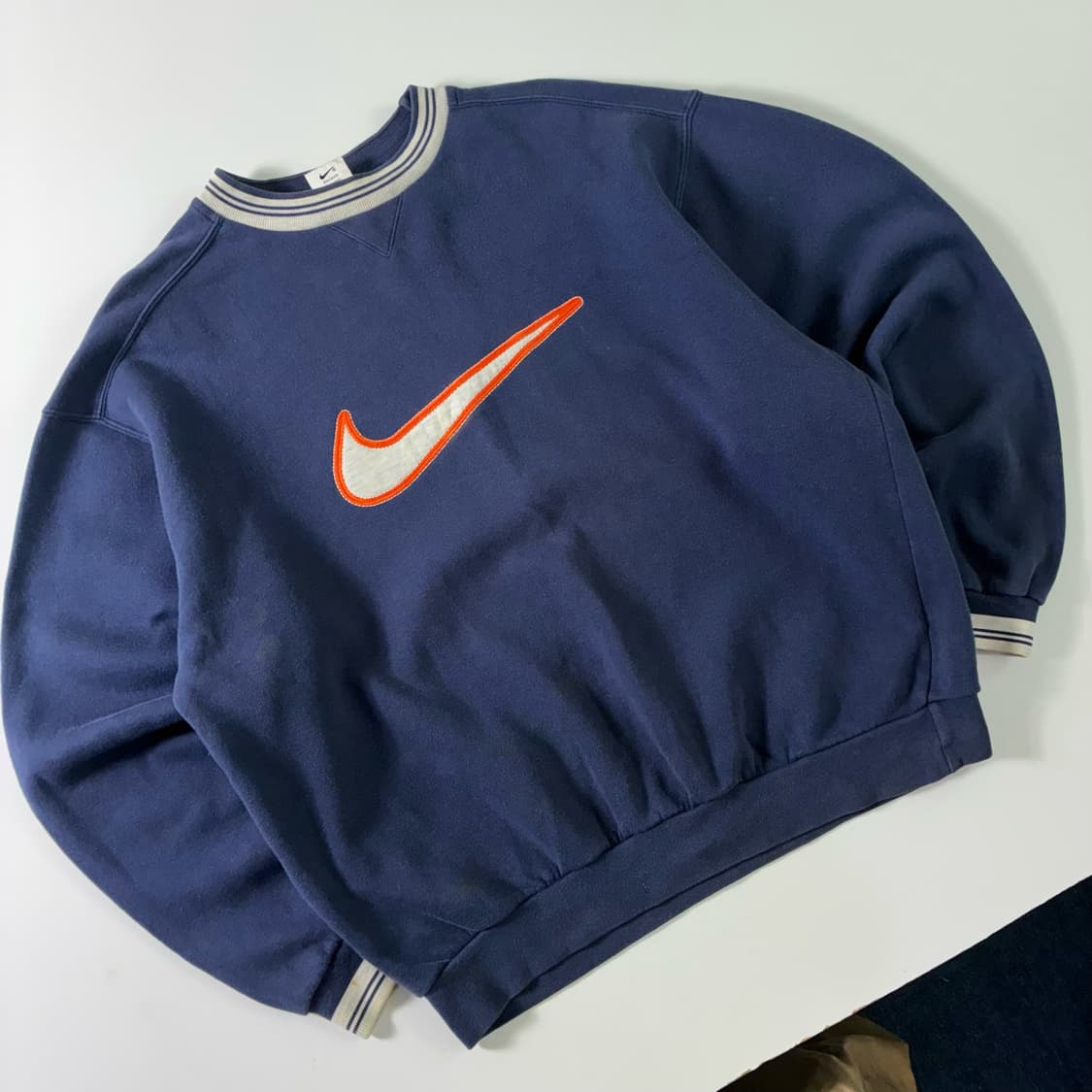 Nike  나이키 90,s 올드스쿨 빅스우시 네이비 맨투맨  상품이미지1