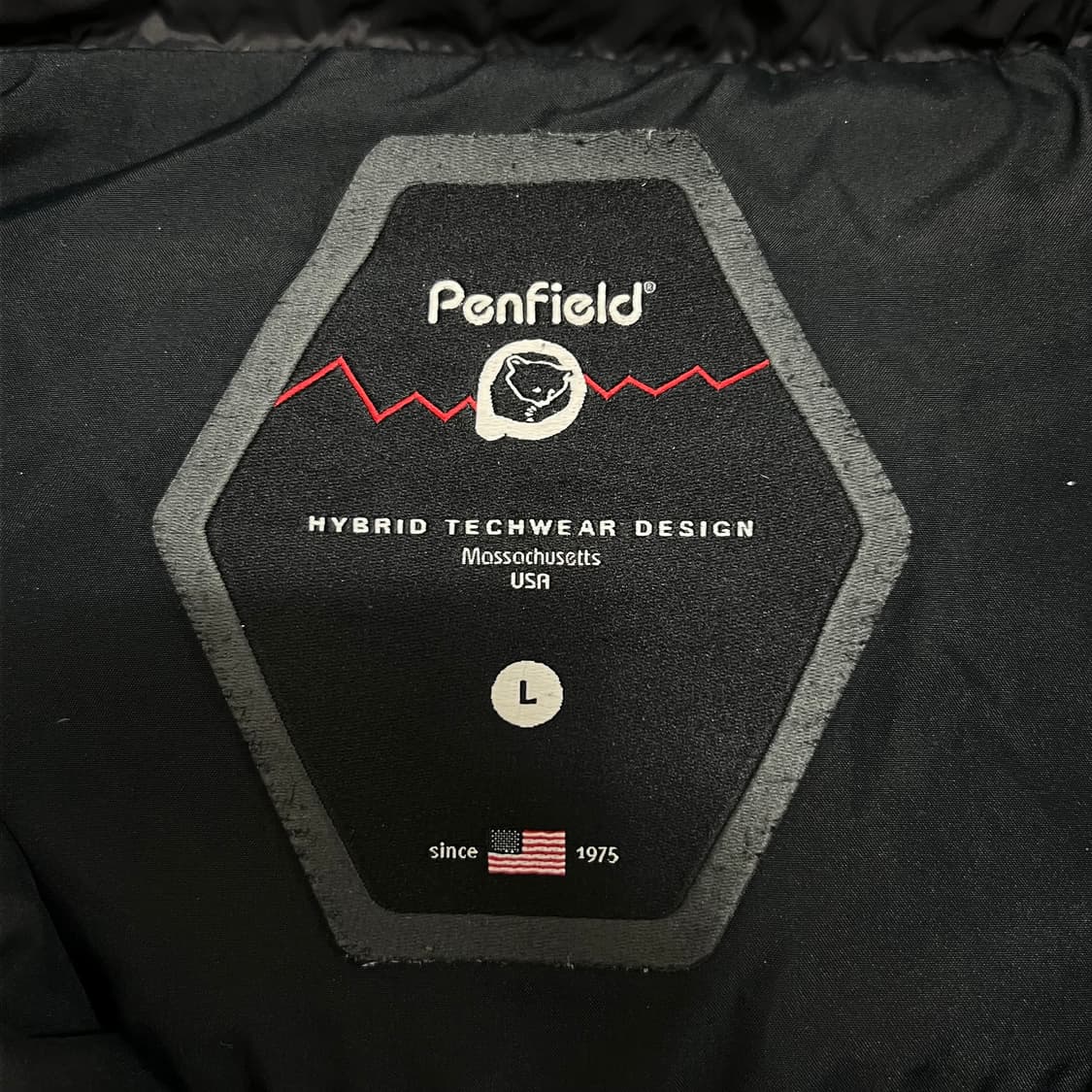 펜필드 덕다운 포켓 후드 벤치 롱패딩 점퍼 [블랙] L/100 상품이미지4