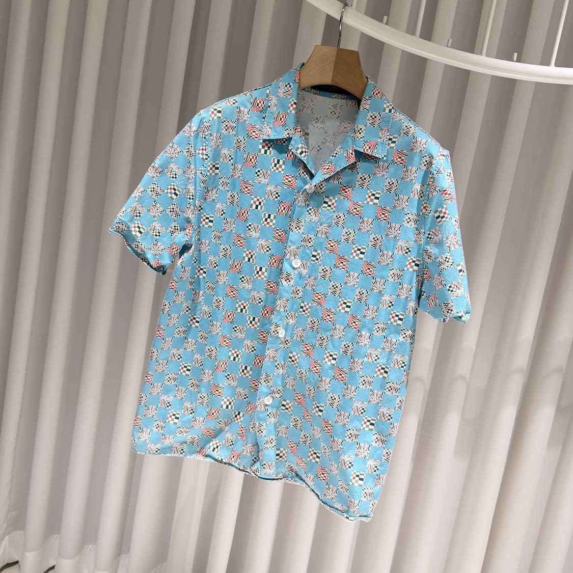 (A+/M) / 루이비통 다미에 디스토티드 하와이안 반팔 셔츠 상품이미지2