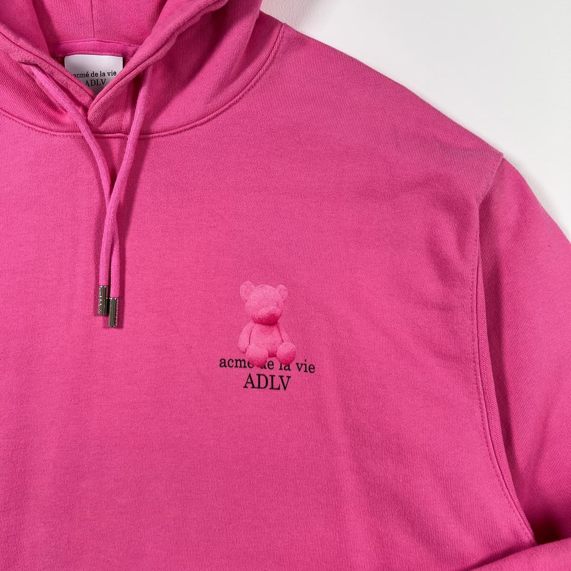 ADLV 핑크 베어 후드티 상품이미지4