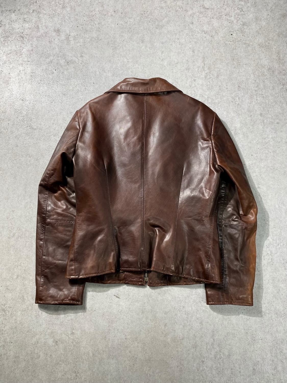 [46] FLORENS 플로렌스 이태리 메이드 베라펠레 브라운 레더자켓 상품이미지7