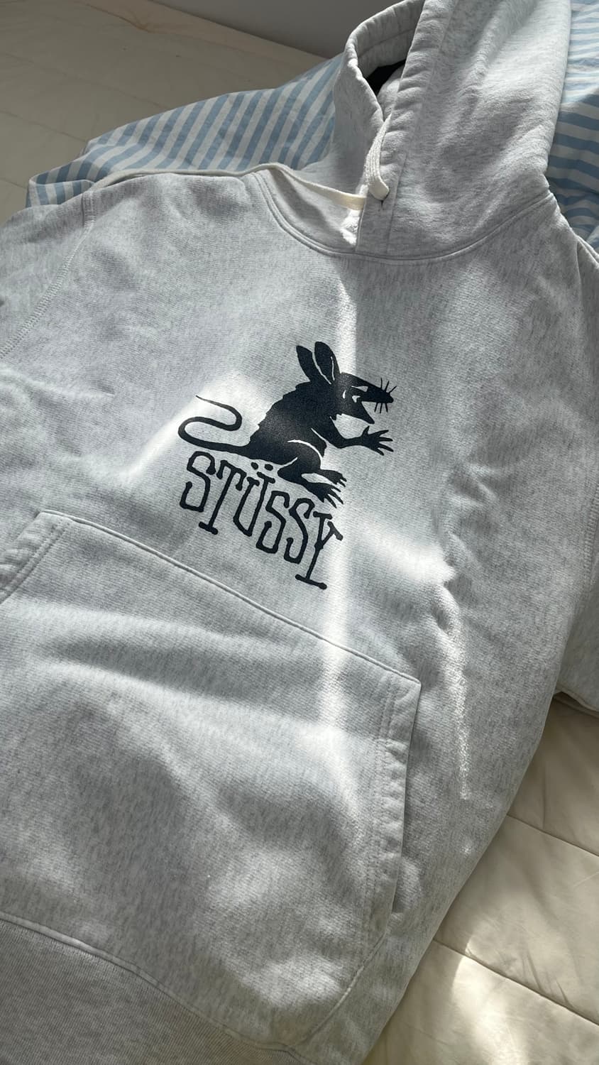 스투시 랫 후드 후드티 애쉬헤더 s 2/2일 까지 판매 상품이미지6