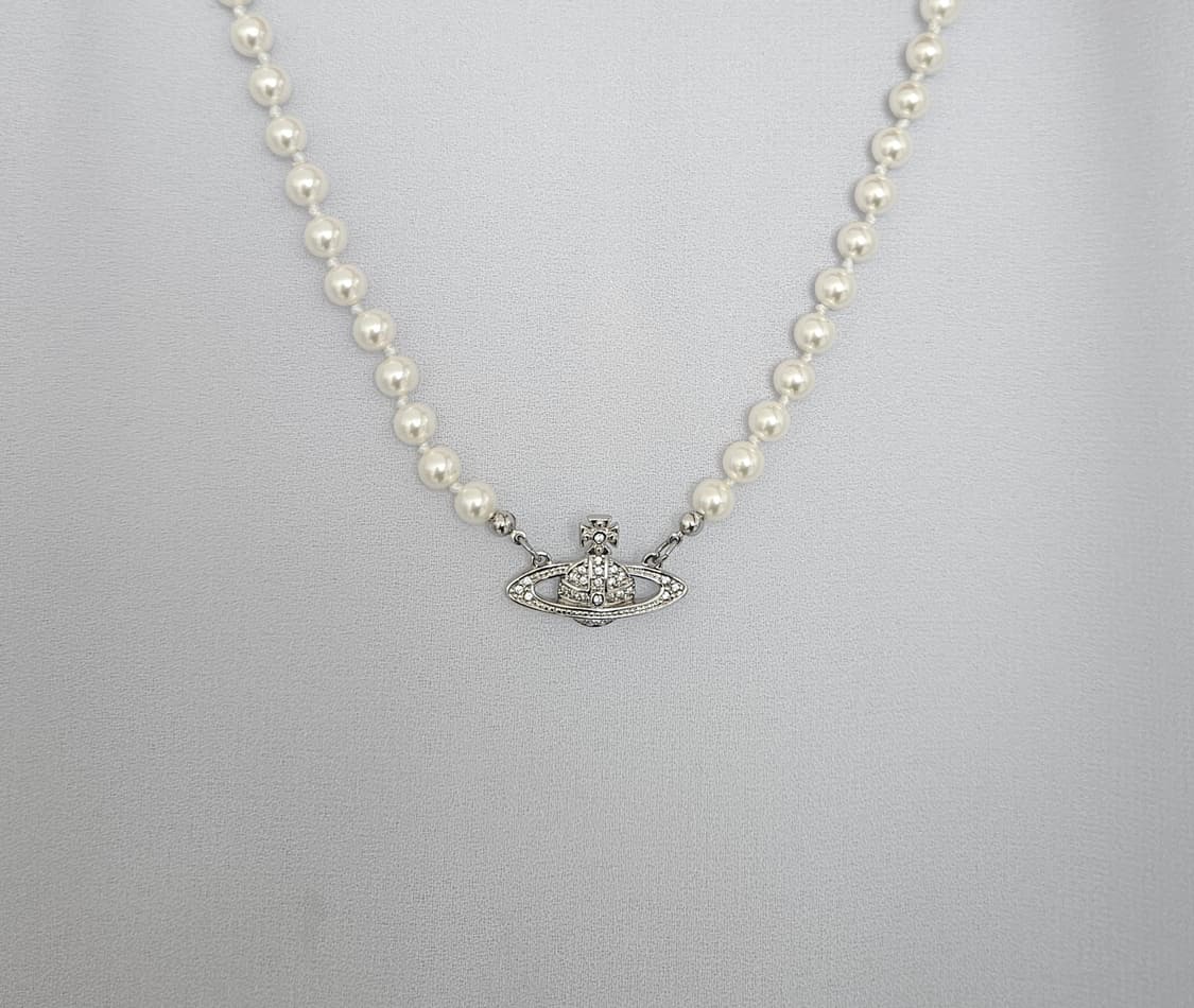 [미사용급] 비비안웨스트우드 진주 초커 목걸이 [정품] 상품이미지8