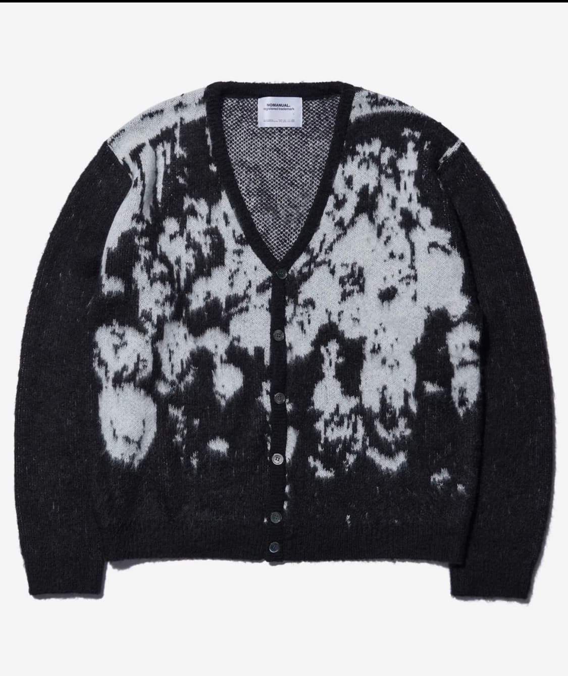 노매뉴얼 PPS HAIRY CARDIGAN - BLACK 가디건 상품이미지1