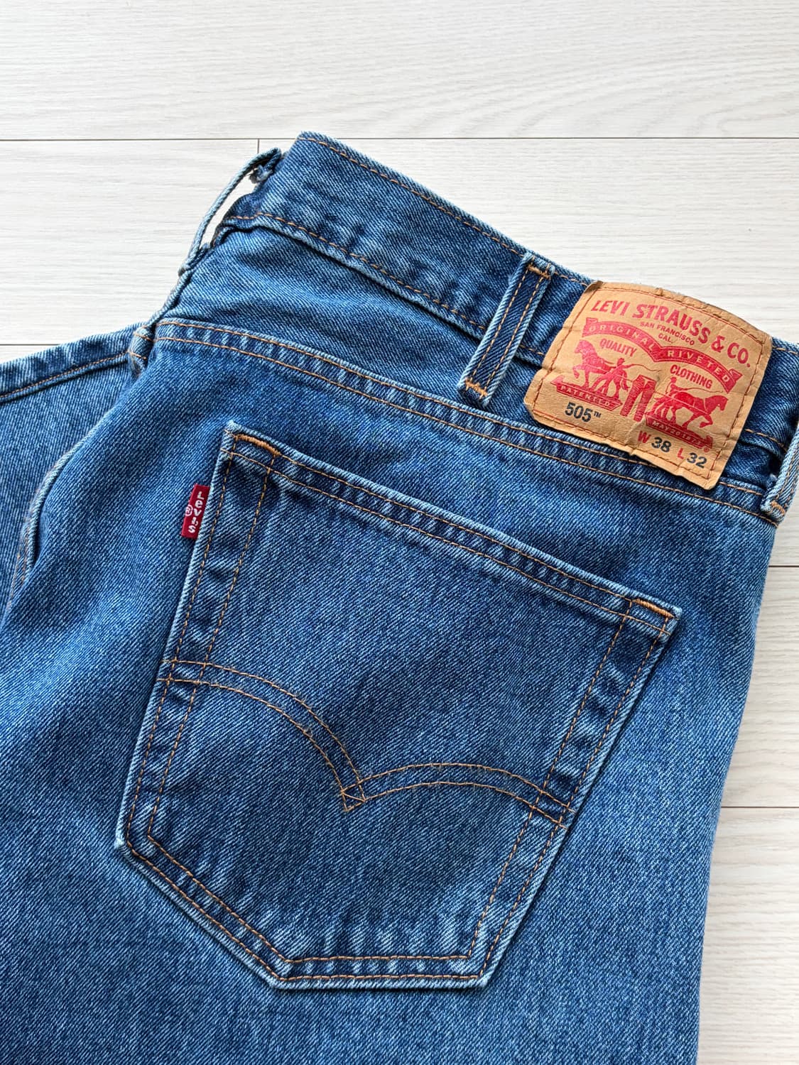 리바이스 505 레귤러 스트레이트 데님 36 (38x32) 상품이미지1