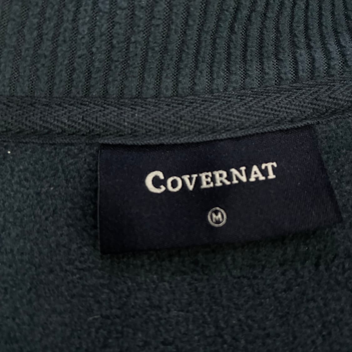 커버낫 하프집업 맨투맨 네이비 m 상품이미지2