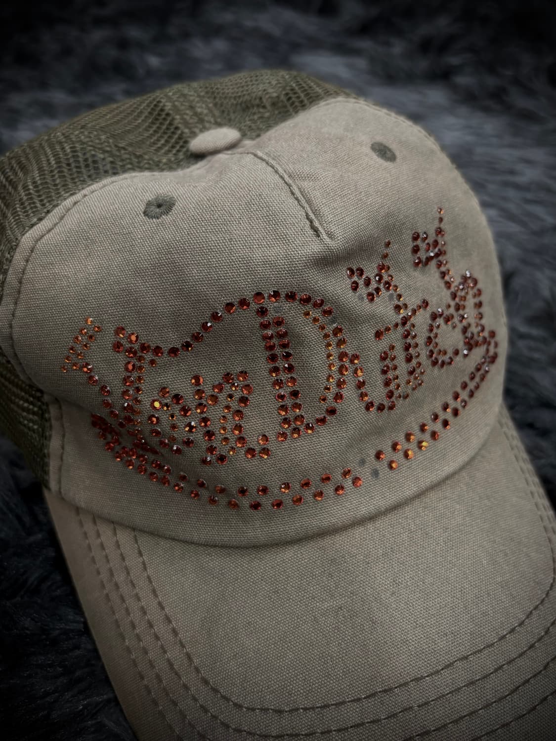 Von Dutch Y2k 매쉬망 브라운 스냅 볼캡 상품이미지4