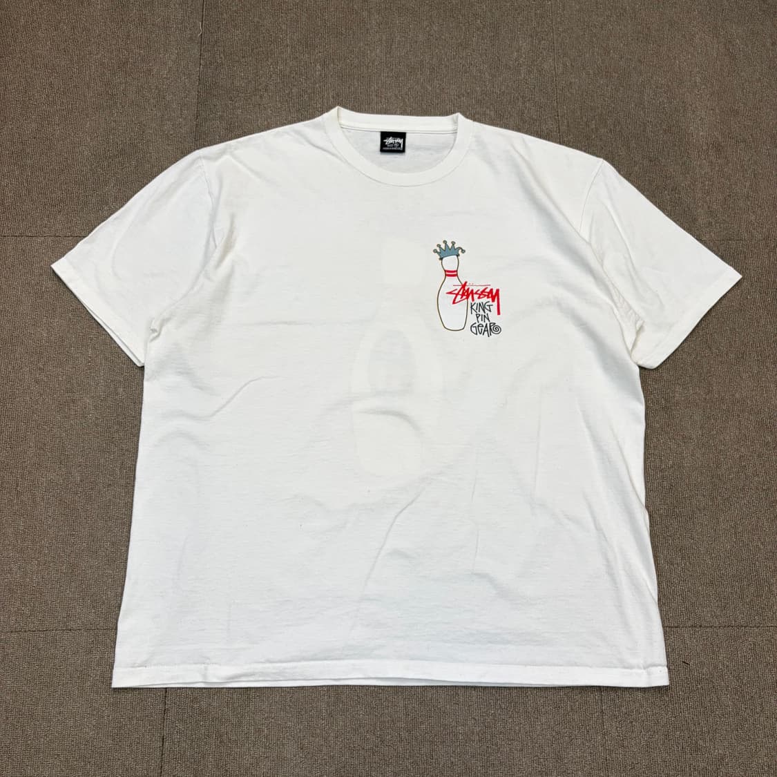 stussy 스투시 킹 핀 기어 피그먼트 반팔 티셔츠 XL 상품이미지2