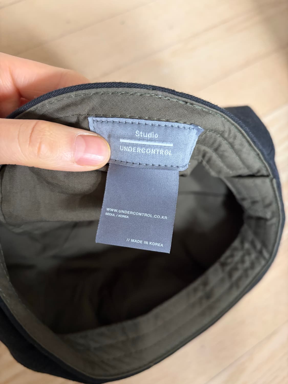 언더컨트롤 팔각 바이오 워싱 면 빵모자 블랙 상품이미지7