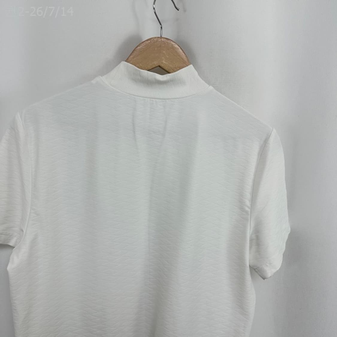 블랙앤화이트 남자 스판 골프 반팔티 화이트 100(M) 상품이미지10