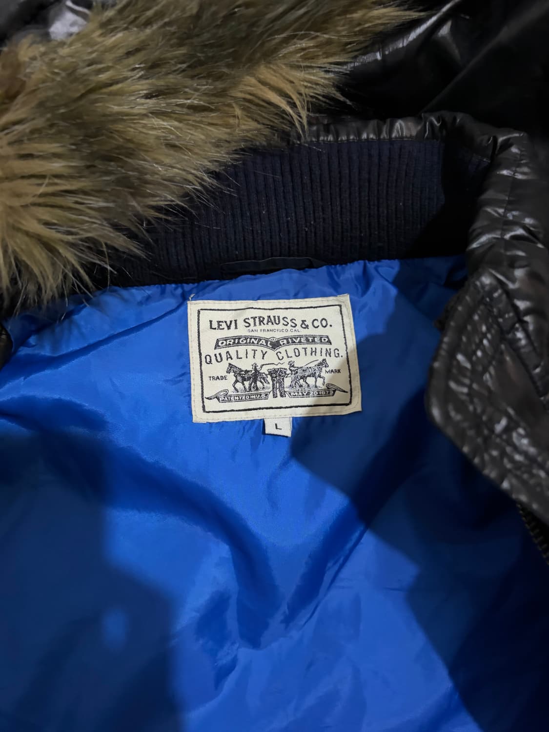 100) 리바이스 웨스턴 패딩조끼 베스트 후드 탈부착 상품이미지6